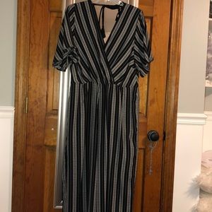 WORN ONCE Black and White Jumpsuit